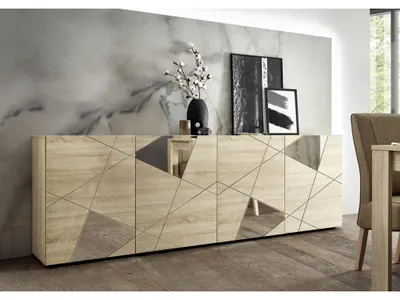 Produktbild von Sideboard mit 4 Türen - Eichefarben - CANTIANO