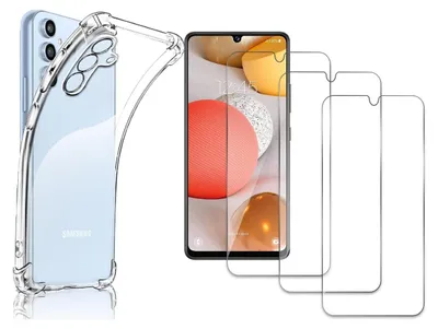 Produktbild von 3 Stück Schutzglas Echt Glas Samsung Galaxy A15 4G/5G, 1 Stück Handyhülle Panzerglas Schutzhülle