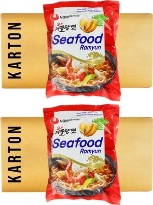 Produktbild von Nong Shim Seafood Ramyun Ramen Nudeln 40x125g