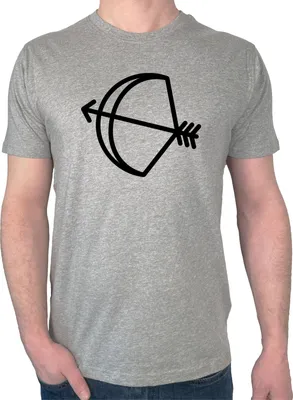 Produktbild von Huuraa Herren T-Shirt Schütze Sternzeichen Symbol XL Sport Grey Bio Baumwolle Fairtrade Herrenshirt Geschenkidee