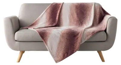 Image de Plaid flanelle 125 x 150 cm Louane rose