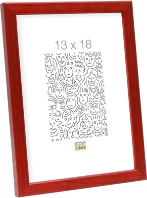 Zdjęcie produktu dla Ramka drewniana S41J Deknudt 30x40 cm czerwona