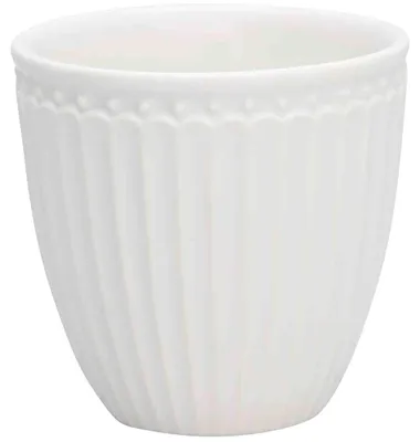 Produktbild von Greengate Alice Mini Latte Cup white Ø 7 cm
