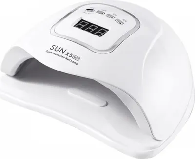 Imagen del producto de Lámpara dual UV/LED para uñas KIK KX2979 SUN X5, 150 W - MAX con pantalla LCD
