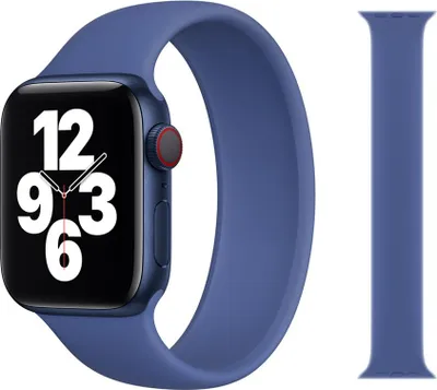 Produktbild von Original Apple Solo Loop Armband 42/44/45mm Größe 10 Tomales Blue