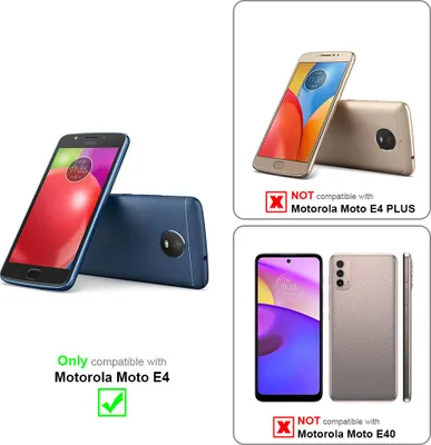 Produktbild von Cadorabo Panzerfolie für Motorola MOTO E4 Schutzfolie in Schwarz Vollbild Folie Tempered Display Schutzglas
