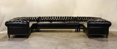 Produktbild von Chesterfield Wohnlandschaft Big XXL Couch Ledersofa Eck Sofa Design U Form #365