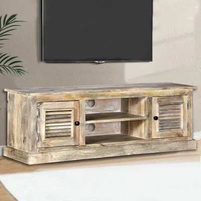 Zdjęcie produktu dla Szafka pod telewizor The Living Store Lite drewno mango
