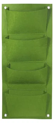 Imagen del producto de Omgoods - Bolsas colgantes verticales para jardín con 4 compartimentos para plantas