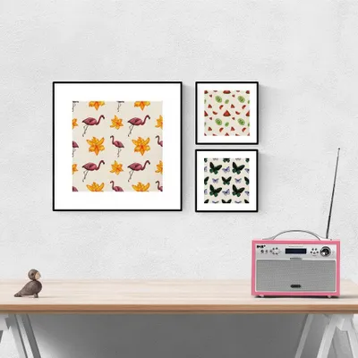 Posterset 6-tlg. Sommer & Frühling, quadratisch, 250 g Papier