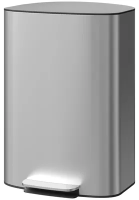 Produktbild von 50-Liter-Kš¹chenabfalleimer, Treteimer, herausnehmbarer Inneneimer, Deckel mit Soft-Close-Funktion, 45,1 x 36,5 x 62,6 cm, grau