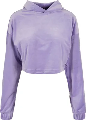Produktbild von Urban Classics Ladies - VELVET Short Oversized Hoody - M