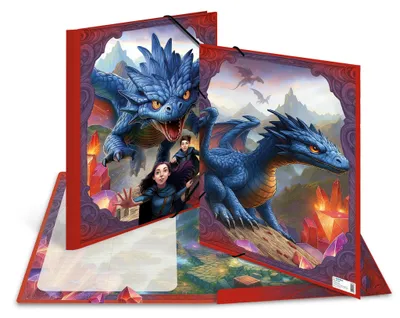 Image de HERMA 20143 Chemise à rabats HERMA « Dragon », carton, format A3