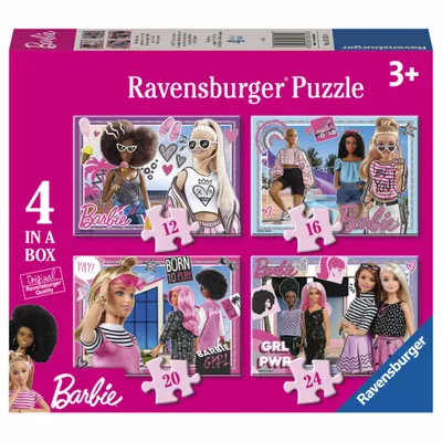 Image de 4 Puzzle en 1 - Barbie
