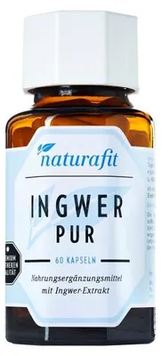Zdjęcie produktu dla naturafit kapsułki z czystym imbirem, 60 kapsułek