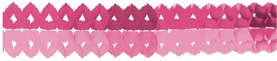 Image de 2 mini-guirlandes de papier rose rose