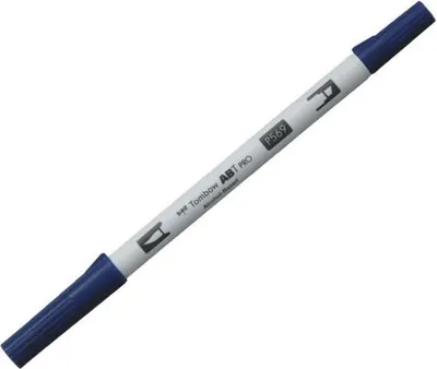 Produktbild von Dual-Fasermaler ABT Pro Keilspitze/Pinselspitze Alkoholbasis jet blue