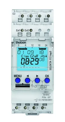 Zdjęcie produktu dla Theben SELEKTA 172 top3 - cyfrowy 2-kanałowy astro timer, programowanie aplikacji