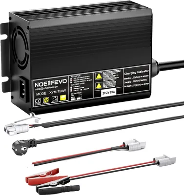 Obrázek produktu pro Nabíječka lithiových baterií, kompatibilní s 24V, vysoká účinnost, 20A, EU