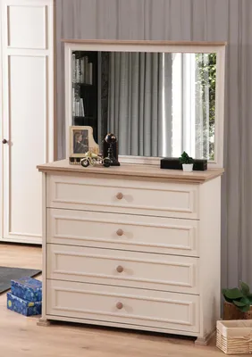 Produktbild von Kommode mit Spiegel Luxus Konsole Kommoden Schlafzimmer Kinderzimmer