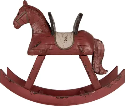 Obrázek produktu pro Clayre & Eef dekorativní figurka houpacího koně 39x12x33 cm růžový plast
