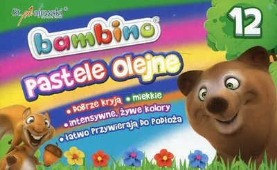 Productafbeelding van 12 pastelkrijtjes, Bambino