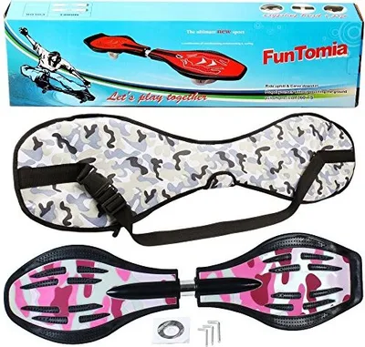 Produktbild von FunTomia® mit LED-Rollen - 1584 - Design pink Army  - Waveboard ORIGINAL