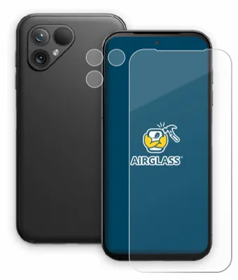 Produktbild von BROTECT Schutzglas für Fairphone 5 (Display+Kamera) Schutzfolie Panzer Folie Glas Display Schutz klar