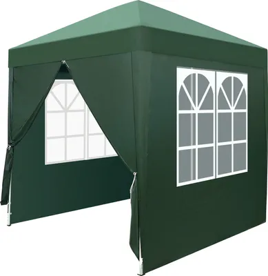 Produktbild von FCH Pavillon, Pop-up-Pavillon mit 4 Seitenwänden, Partyzelte mit UV-Schutz, Faltpavillon 2x2m