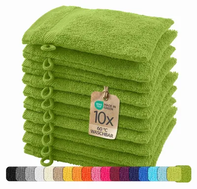 Produktbild von etérea Frottier Handtücher Baumwolle 10x Waschhandschuh - 15x21 cm