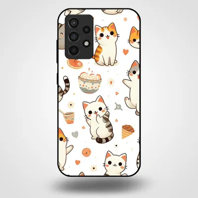 Produktbild von Smartphonica Handytasche für Samsung Galaxy A52s 5G mit Katzendruck - TPU Rückseite Abdeckung Fall Katzen Design