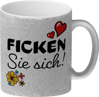 Produktbild von Ficken Sie sich witziger Glitzer-Kaffeebecher für Kollegen