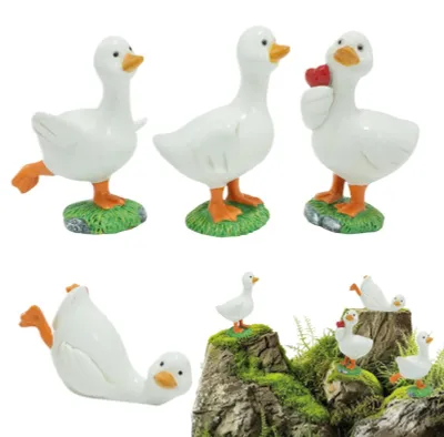 Produktbild von Set mit 4 Gartenfiguren von Enten