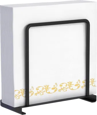 Produktbild von STWWO Serviettenhalter Schwarz Metall 14cm Küchenzubehör Tisch Dekorieren
