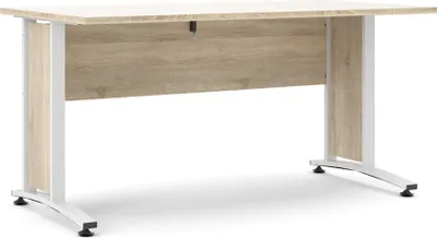 Produktbild von Prisme Schreibtisch C Eiche Nachbildung und weiss.