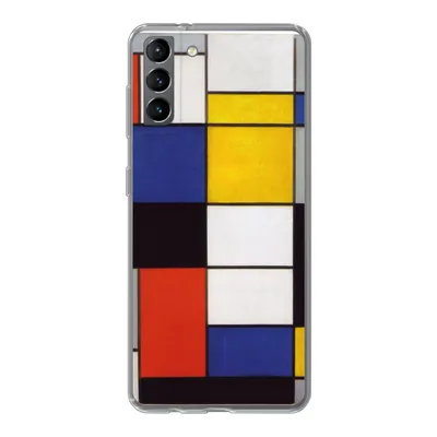 Produktbild von MuchoWow® Handyhülle Schutzhülle Hülle für Samsung Galaxy S21 Plus Komposition A - Piet Mondrian Silikon Softcase Handy Hülle - Handy-Tasche