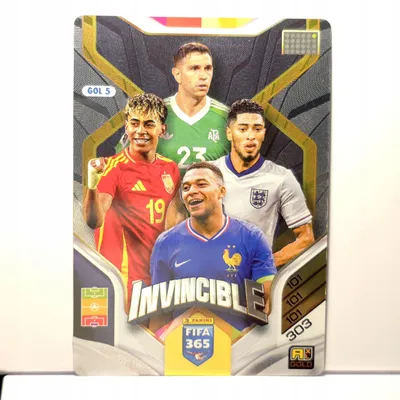 Produktbild von 2026 Fifa 365 Gol5 Invincible Adrenalyn Panini Yamal Mbappe Golden Baller