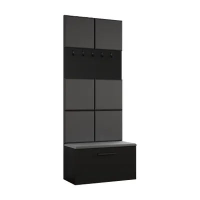 Produktbild von AX LIVING Garderoben Haken Rosanno I - 80,6 cm Breite, Schwarz JS90
