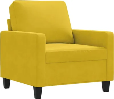 Obrázek produktu pro vidaXL Křeslo žluté 60 cm Velvet