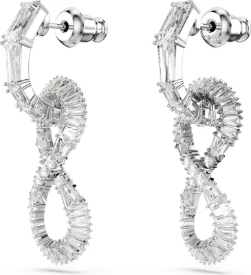 Produktbild von Swarovski Ohrringe Uni Hyperbola Infinity Weiß Rhodium‑plattiert 5679793