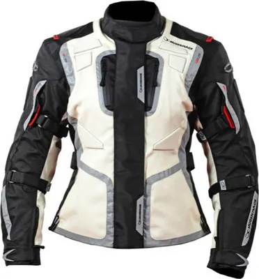 Zdjęcie produktu dla MUGENRACE Diane wodoodporna damska tekstylna kurtka motocyklowa, czarny/beżowy, XL