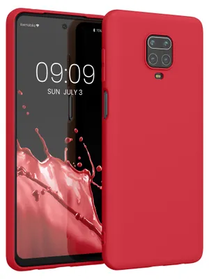 Produktbild von kwmobile Hülle für Xiaomi Redmi Note 9S / 9 Pro / 9 Pro Max TPU Case - Handyhülle unterstützt kabelloses Laden, flexible Schutzhülle, gummiertes Cover