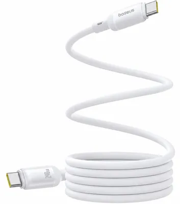 Produktbild von Baseus PicoGo, 1 m, USB C, USB C, USB 2.0, 0,48 Gbit/s, Weiß