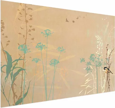 Produktbild von Posterpapier Poster - Bird on a Meadow 30x21 cm Blumen e-A-10131-ao-a