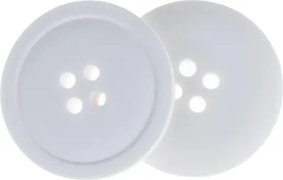 Immagine prodotto di Pulsante - set di 3 - diametro 35 mm - Bianco