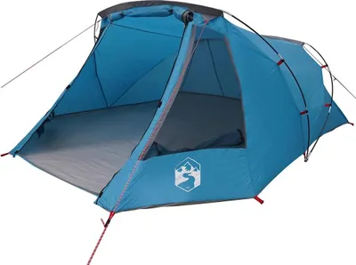 Immagine prodotto di Tenda a tunnel vidaXL per 3 persone, blu e grigia, 328 x 228 x 115 cm