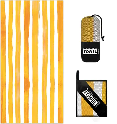 Produktbild von Übergroßes Schnelltrocknendes Mikrofaser-Strandtuch - 80x160cm, Sandfrei, Kompakt & Leicht für Reisen, Schwimmen, Erwachsene & Kinder, B