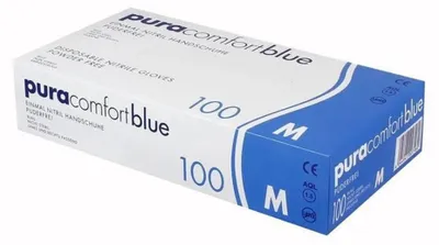 Produktbild von Nitrilhandschuhe Puracomfort puderfrei, blau, Größe:XL, Inhalt:100 Stück