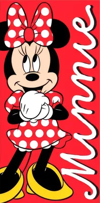 Zdjęcie produktu dla Minnie Mouse - Ręcznik plażowy z bawełny, oficjalny produkt Disney