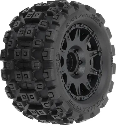 Produktbild von Proline 1:18 Badlands MX 1.85 F/R MTD 12mm Black Raid: Granite GROM
